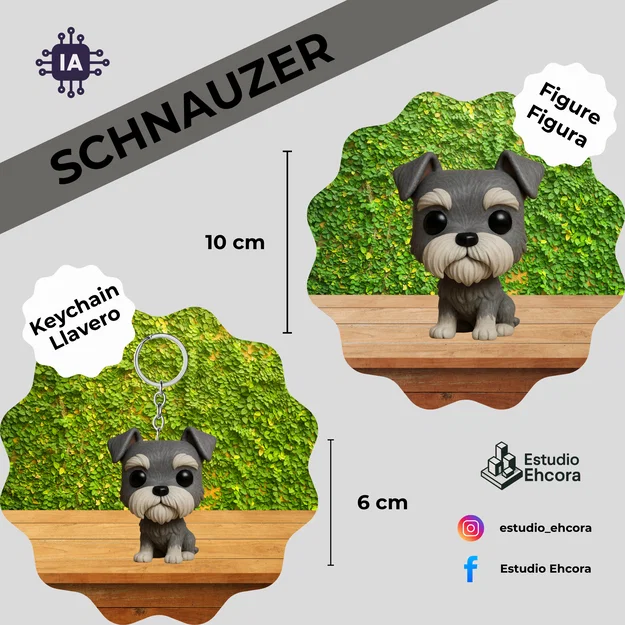 Schnauzer Funko (Figura + Llavero) - Image 1