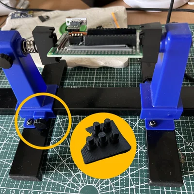 Kẹp giữ PCB - Nippel hỗ trợ hàn (Platinenhalter - Löthilfe Nippel)