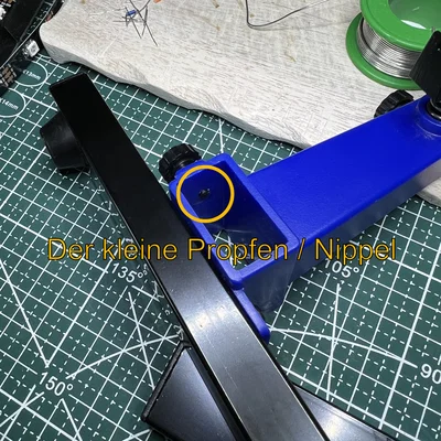 Kẹp giữ PCB - Nippel hỗ trợ hàn (Platinenhalter - Löthilfe Nippel)