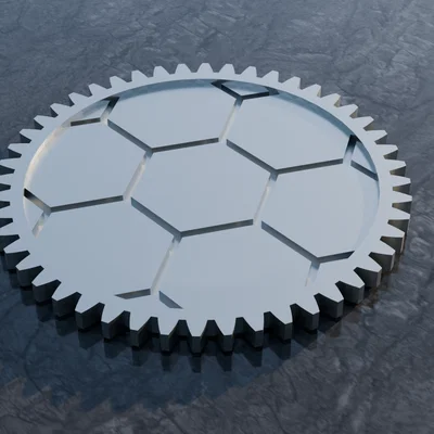 Đế lót ly 3D hình bánh răng Gear Coaster phong cách công nghiệp