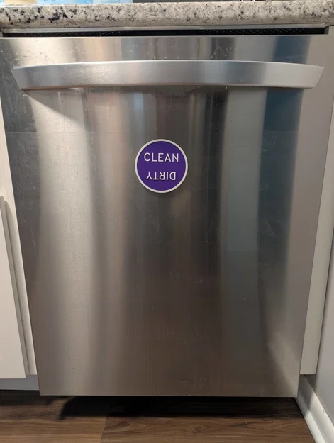Bảng Nam Châm Máy Rửa Chén (Sạch/Dơ) - Magnetic Dishwasher Sign - Image 2