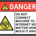 Biển cảnh báo không kết nối Internet 3D độc đáo - Thumbnail 1