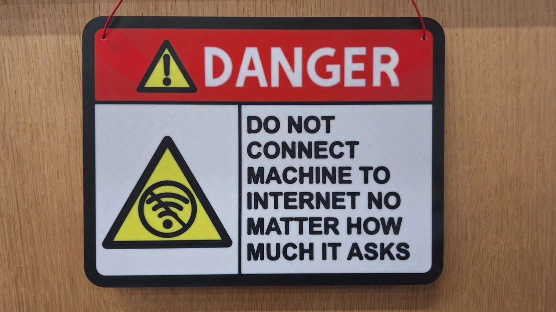 Biển cảnh báo không kết nối Internet 3D độc đáo - Image 2