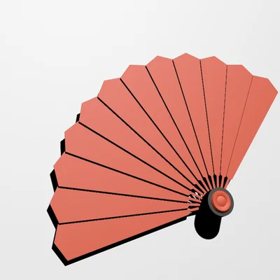 Mẫu Quạt Cầm Tay Gấp Gọn In 3D Độc Đáo Cho Mùa Hè