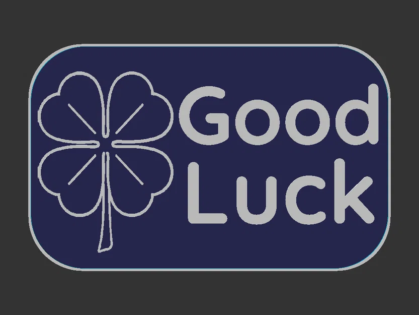 Bảng hiệu “Good Luck” (móng ngựa / cỏ bốn lá) - Image 3