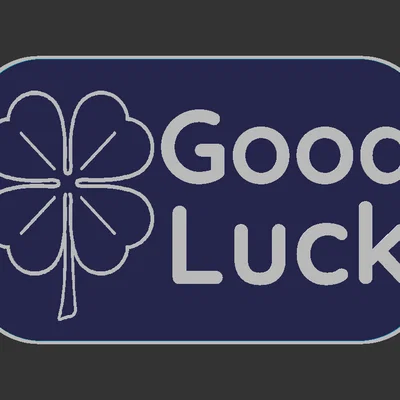 Bảng hiệu “Good Luck” (móng ngựa / cỏ bốn lá)