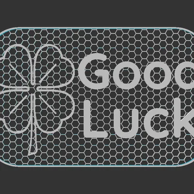Bảng hiệu “Good Luck” (móng ngựa / cỏ bốn lá)