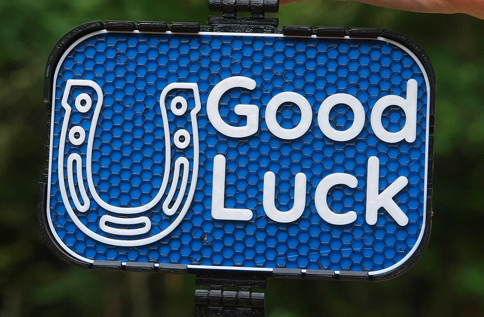 Bảng hiệu “Good Luck” (móng ngựa / cỏ bốn lá) - Image 6
