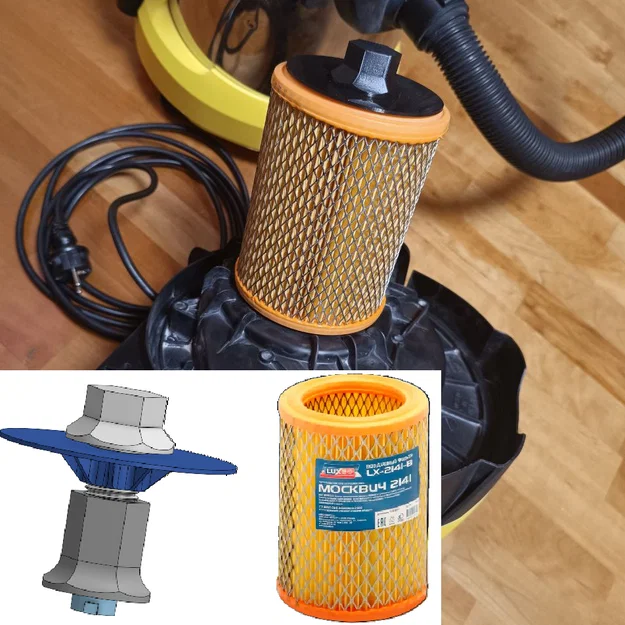 Adapter lọc Karcher WD3 dùng Moskvich LUXE LX-2141-B (4 phần) - Image 9