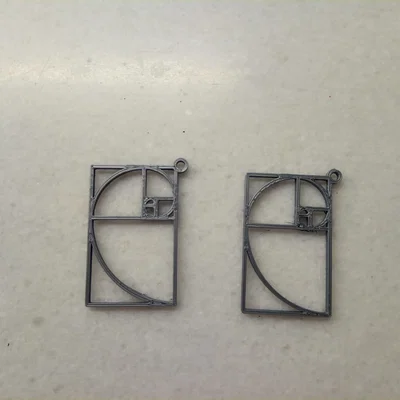Bông tai Tỷ lệ Vàng (Golden ratio earings)