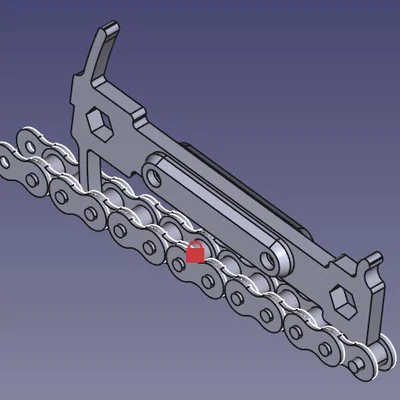 Thước đo độ mòn sên (Chain wear gauge) cho sên xe máy 525