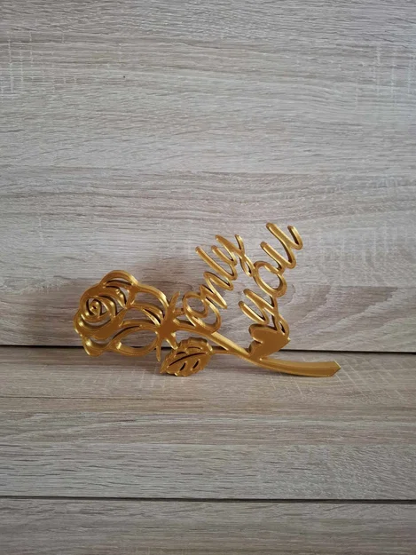 Mô hình in 3D hoa hồng Only You - Món quà tình nhân lãng mạn - Image 2