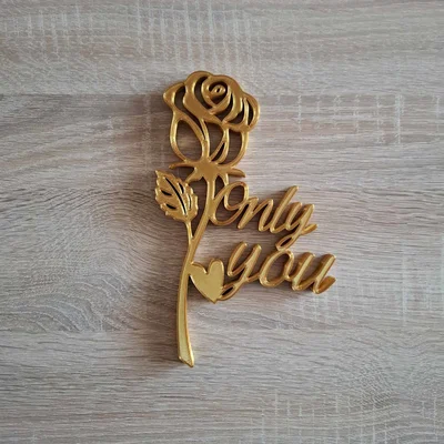 Mô hình in 3D hoa hồng Only You - Món quà tình nhân lãng mạn