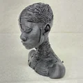 Tượng chân dung cô gái Nubian nghệ thuật in 3D - Thumbnail 3