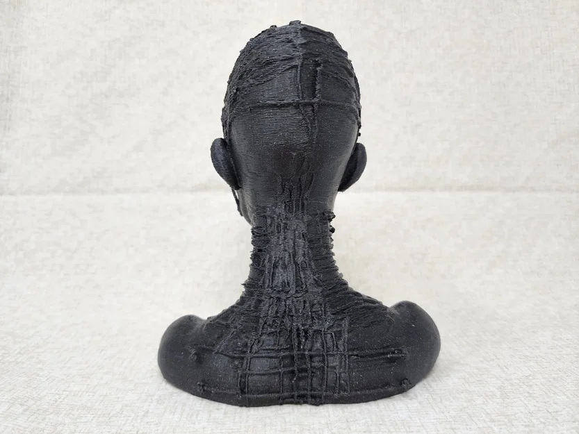 Tượng chân dung cô gái Nubian nghệ thuật in 3D - Image 4
