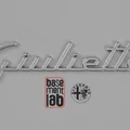Logo chữ sau Alfa Romeo GIULIETTA kiểu vintage (Rear Vintage Written/Badge) - Thumbnail 2