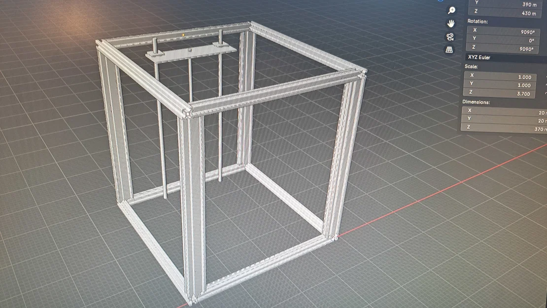 Mô hình khung 3D Creality Ender 5/5 Pro hỗ trợ thiết kế mod - Image 1
