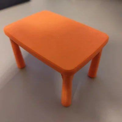 Mô hình bàn mini phong cách IKEA MAMMUT cho nhà búp bê