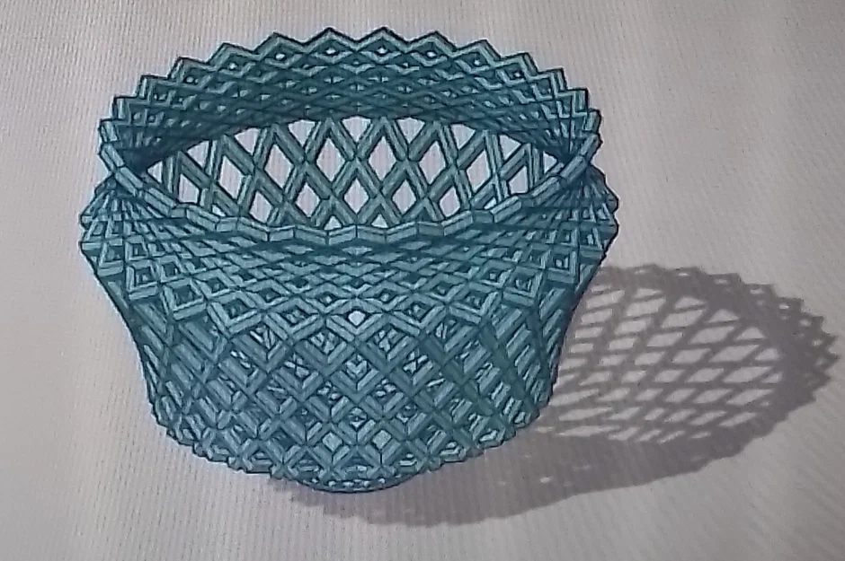 Mẫu bát in 3D họa tiết lưới trang trí độc đáo - Image 1