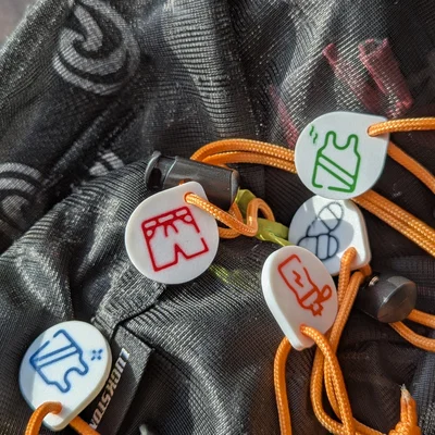 Tag phân loại túi gym (Multi-Material)