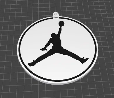 Mô hình trang trí logo Jumpman Michael Jordan in 3D cực chất - Image 1
