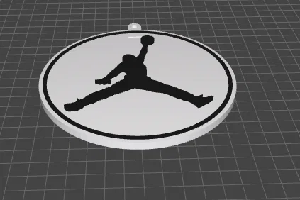 Mô hình trang trí logo Jumpman Michael Jordan in 3D cực chất - Image 2