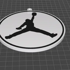 Mô hình trang trí logo Jumpman Michael Jordan in 3D cực chất
