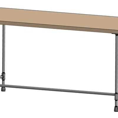 Chân đế cho bàn ống thép đen (Feet for Black Pipe desk)