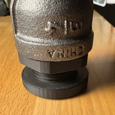 Chân đế cho bàn ống thép đen (Feet for Black Pipe desk)