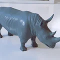 Mô hình 3D tê giác (Rhinoceros) cực chi tiết cho người yêu động vật - Thumbnail 1