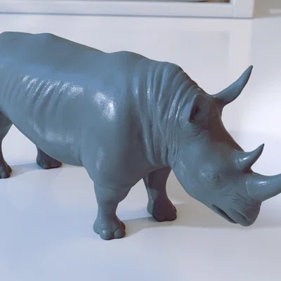 Mô hình 3D tê giác (Rhinoceros) cực chi tiết cho người yêu động vật
