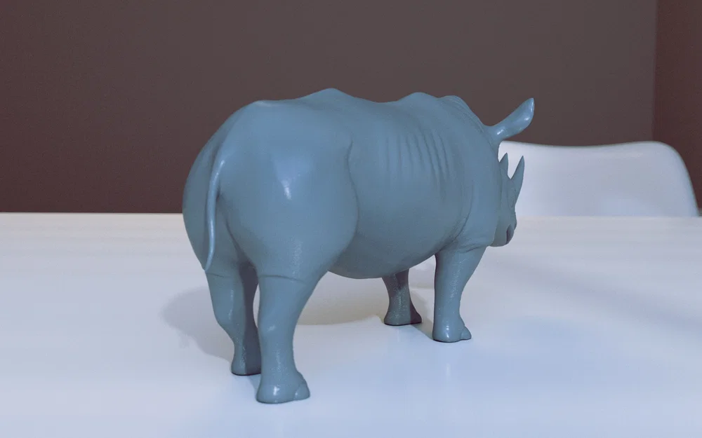 Mô hình 3D tê giác (Rhinoceros) cực chi tiết cho người yêu động vật - Image 3