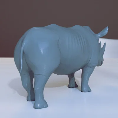 Mô hình 3D tê giác (Rhinoceros) cực chi tiết cho người yêu động vật