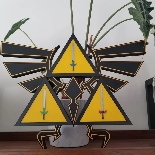 Đèn Trang Trí Tri Force Zelda Tự In 3D Độc Đáo - Image 2