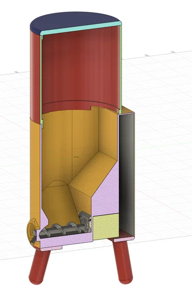 Máy nhả thức ăn cho mèo (Cat food dispenser) in 3D - Image 4