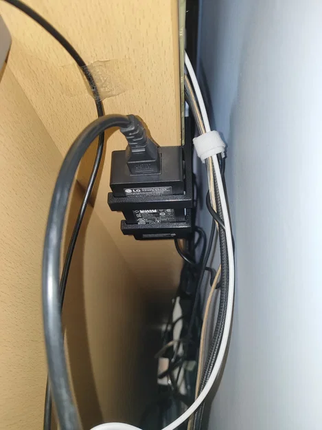 Giá treo cục nguồn (Power Block Holder) giúp bàn làm việc ngăn nắp - Image 1
