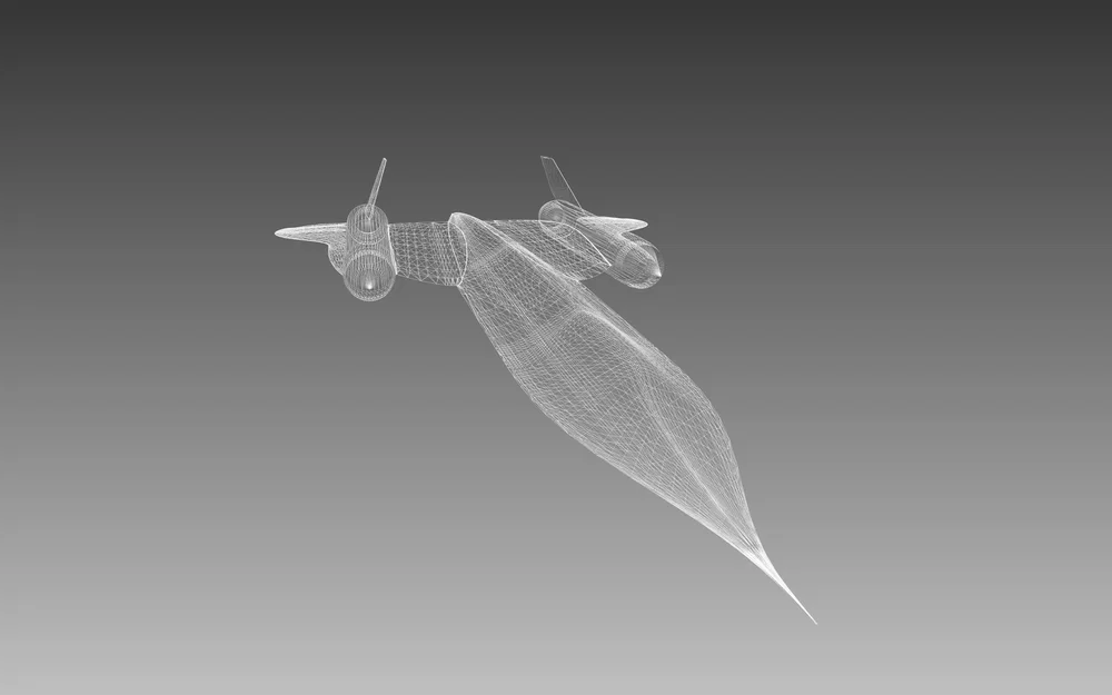 SR-71 Blackbird (Surface Modeling) – Mô hình Blackbird - Image 4