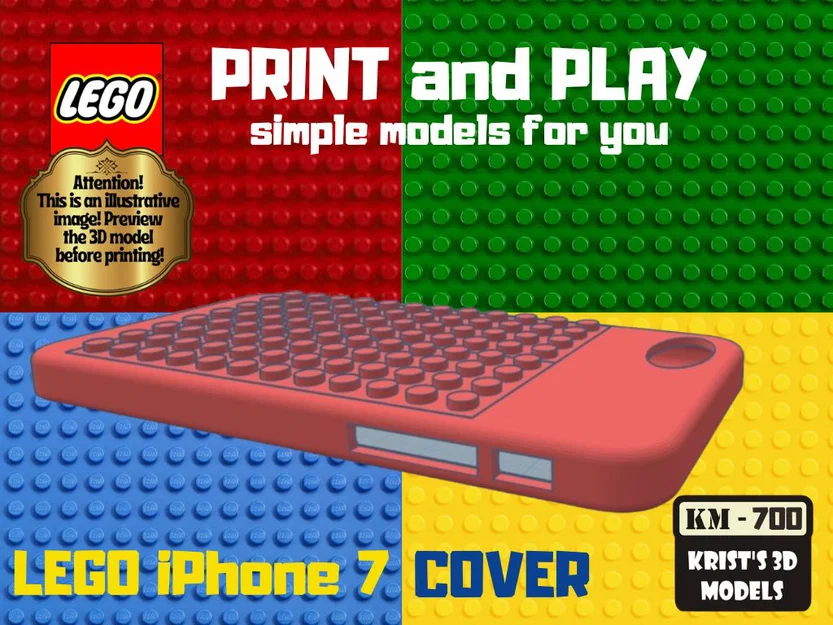Ốp lưng iPhone 7 phong cách LEGO sáng tạo độc đáo - Image 1
