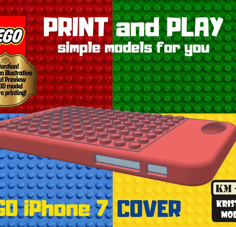 Ốp lưng iPhone 7 phong cách LEGO sáng tạo độc đáo