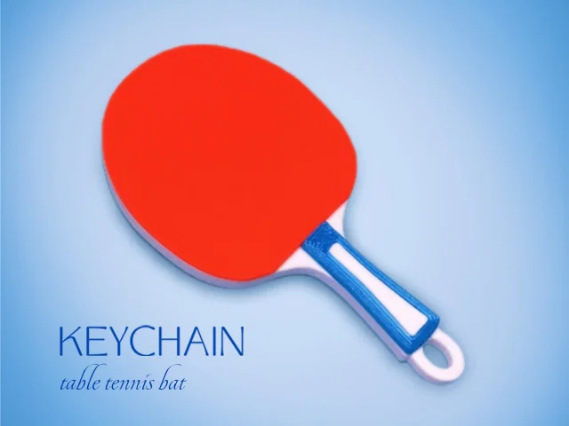 Móc khóa vợt bóng bàn (table tennis bat - keychain) - Image 1