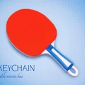 Móc khóa vợt bóng bàn (table tennis bat - keychain) - Thumbnail 1