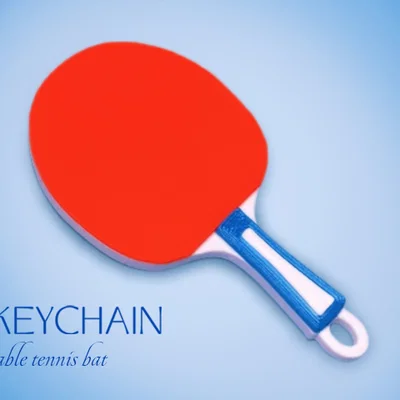 Móc khóa vợt bóng bàn (table tennis bat - keychain)