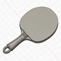 Móc khóa vợt bóng bàn (table tennis bat - keychain) - Thumbnail 2