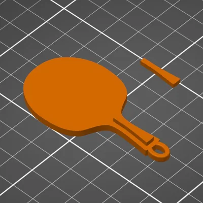 Móc khóa vợt bóng bàn (table tennis bat - keychain)