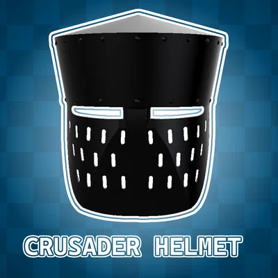 Mô hình mũ giáp hiệp sĩ Crusader trung cổ (3D print)