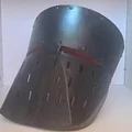 Mô hình mũ giáp hiệp sĩ Crusader trung cổ (3D print) - Thumbnail 2