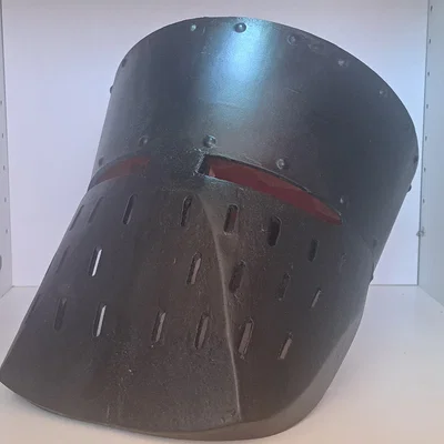 Mô hình mũ giáp hiệp sĩ Crusader trung cổ (3D print)