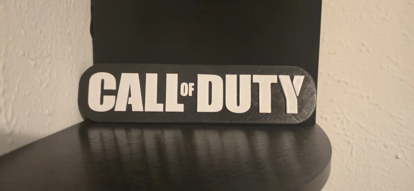 Logo Call of Duty trang trí góc game (Không cần AMS) - In 3D cực dễ - Image 1