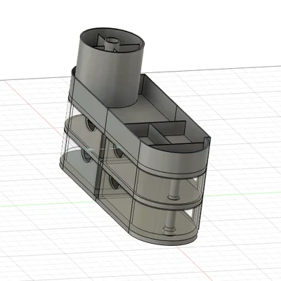 Bộ khay kệ mỹ phẩm đa năng ORGANIZZATORE GT426 - In 3D tiện ích