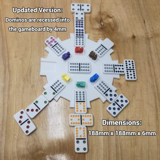 Mexican Train Dominos - Khay giữ Domino trung tâm - Image 3